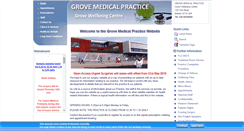 Desktop Screenshot of grovemedicalpractice.co.uk
