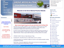 Tablet Screenshot of grovemedicalpractice.co.uk
